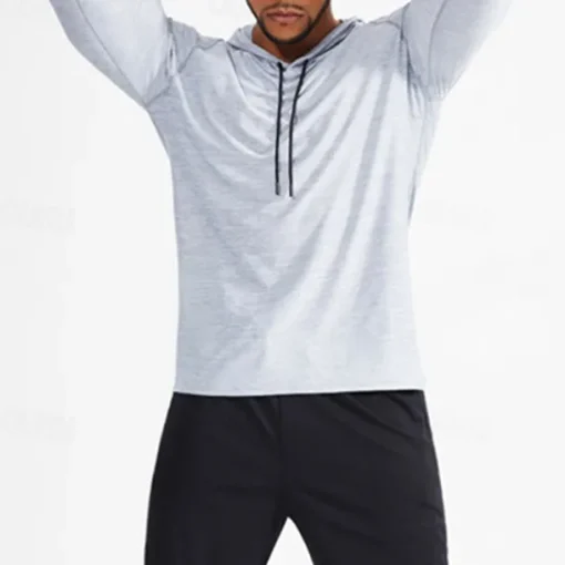 Men's Compression Shirt Athletic Shirt Gym Shirt Fitness Shirt Long Sleeve Tee Tshirt Casual Athleisure Fall Breathable Quick Dry Soft Gym Workout Running Walking Sportswear Activewear Solid Colored