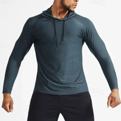 Men's Compression Shirt Athletic Shirt Gym Shirt Fitness Shirt Long Sleeve Tee Tshirt Casual Athleisure Fall Breathable Quick Dry Soft Gym Workout Running Walking Sportswear Activewear Solid Colored