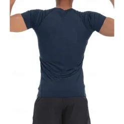 Men's Compression Shirt Athletic Shirt Gym Shirt Fitness Shirt Short Sleeve Tee Tshirt Casual Athleisure Breathable Quick Dry High Stretch Gym Workout Running Walking Sportswear Activewear Black Navy