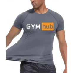 Men's Compression Shirt Athletic Shirt Gym Shirt Fitness Shirt Short Sleeve Tee Tshirt Casual Athleisure Breathable Quick Dry High Stretch Gym Workout Running Walking Sportswear Activewear Black Navy