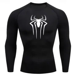 Men's Compression Shirt Athletic Shirt Gym Shirt Fitness Shirt Long Sleeve Tee Tshirt Casual Athleisure Breathable Quick Dry Soft Fitness Gym Workout Running Sportswear Activewear Black Red Navy Blue