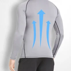 Men's Compression Shirt Athletic Shirt Gym Shirt Fitness Shirt Long Sleeve Tee Tshirt Casual Athleisure Breathable Quick Dry Soft Fitness Gym Workout Running Sportswear Activewear Black Red Navy Blue