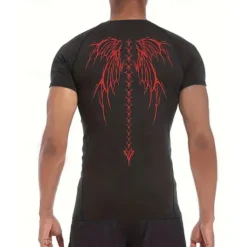 Men's Compression Shirt Athletic Shirt Gym Shirt Fitness Shirt Short Sleeve Tee Tshirt Casual Athleisure Breathable Quick Dry High Stretch Compression Gym Workout Running Walking Sportswear Activewear