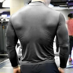 Men's Compression Shirt Athletic Shirt Gym Shirt Fitness Shirt Padded Compression Shirt Long Sleeve Tee Tshirt Casual Athleisure Fall Quick Dry Soft Breathable Gym Workout Walking Jogging Sportswear