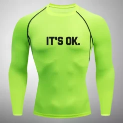 Men's Compression Shirt Athletic Shirt Gym Shirt Fitness Shirt Long Sleeve Tee Tshirt Casual Athleisure Fall Breathable Quick Dry Soft Gym Workout Running Walking Sportswear Activewear Black White Red