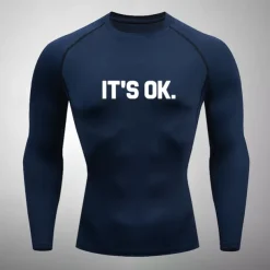 Men's Compression Shirt Athletic Shirt Gym Shirt Fitness Shirt Long Sleeve Tee Tshirt Casual Athleisure Fall Breathable Quick Dry Soft Gym Workout Running Walking Sportswear Activewear Black White Red