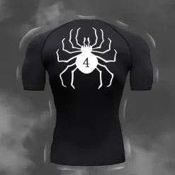 Men's Compression Shirt Athletic Shirt Gym Shirt Fitness Shirt Short Sleeve Tee Tshirt Casual Athleisure Breathable Quick Dry Soft Fitness Gym Workout Running Sportswear Activewear Black White Red