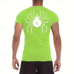 Men's Compression Shirt Athletic Shirt Gym Shirt Fitness Shirt Short Sleeve Tee Tshirt Casual Athleisure Breathable Quick Dry Soft Fitness Gym Workout Running Sportswear Activewear Black White Red