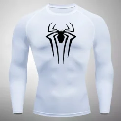 Men's Compression Shirt Athletic Shirt Gym Shirt Fitness Shirt Long Sleeve Tee Tshirt Casual Athleisure Fall Breathable Quick Dry Soft Gym Workout Running Walking Sportswear Activewear Black White Red