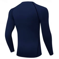 Men's Compression Shirt Athletic Shirt Gym Shirt Fitness Shirt Long Sleeve Tee Tshirt Casual Athleisure Fall Breathable Quick Dry Soft Gym Workout Running Walking Sportswear Activewear Black White Red
