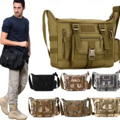 Men's Computer Bag Army Fan Camouflage Shoulder Bag Large Messenger Bag Ipad3 Men's Bag A4 Book Leisure Bag