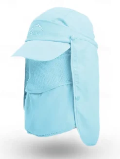 Men's Convertible Sun Hat with Neck Flap and Detachable Face Cover, UV Protection Lightweight Cap for Outdoor Hiking, Fishing, and Camping