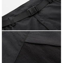 Men's Convertible Zip Off Pants Hiking Pants Trousers Summer Outdoor Waterproof Windproof Breathable Quick Dry Pants / Trousers Bottoms Elastic Waist Black Army Green Camping / Hiking Fishing Hiking