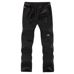 Men's Convertible Zip Off Pants Hiking Pants Trousers Summer Outdoor Waterproof Breathable Quick Dry Multi Pockets Pants / Trousers Bottoms Elastic Waist Army Green Khaki Camping / Hiking Fishing