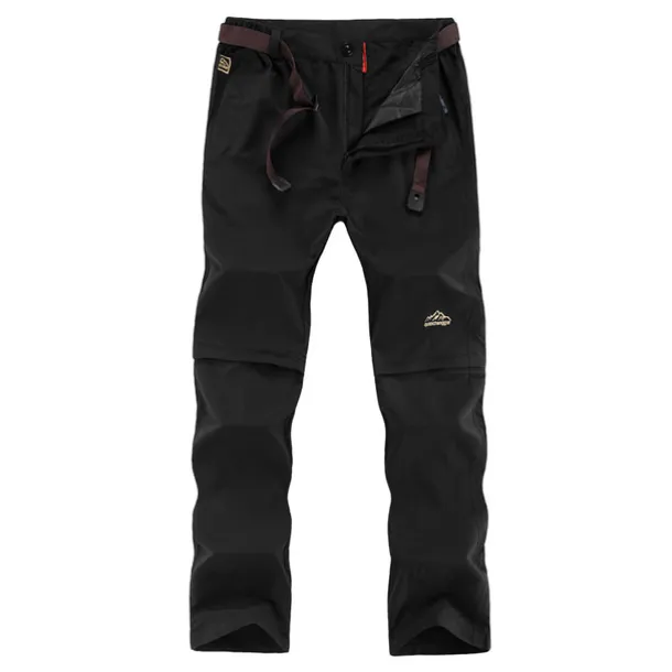 Men's Convertible Zip Off Pants Hiking Pants Trousers Summer Outdoor Waterproof Breathable Quick Dry Multi Pockets Pants / Trousers Bottoms Elastic Waist Army Green Khaki Camping / Hiking Fishing