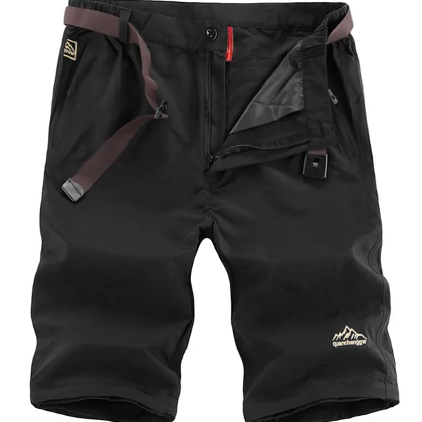 Men's Convertible Zip Off Pants Hiking Pants Trousers Summer Outdoor Waterproof Breathable Quick Dry Multi Pockets Pants / Trousers Bottoms Elastic Waist Army Green Khaki Camping / Hiking Fishing