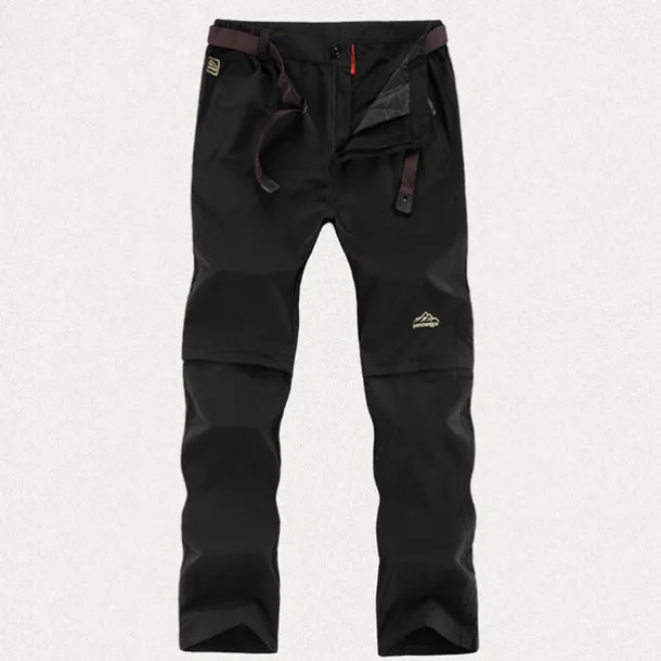 Men's Convertible Zip Off Pants Hiking Pants Trousers Summer Outdoor Waterproof Breathable Quick Dry Multi Pockets Pants / Trousers Bottoms Elastic Waist Army Green Khaki Camping / Hiking Fishing