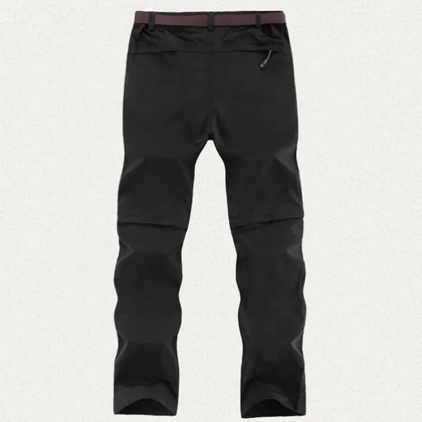 Men's Convertible Zip Off Pants Hiking Pants Trousers Summer Outdoor Waterproof Breathable Quick Dry Multi Pockets Pants / Trousers Bottoms Elastic Waist Army Green Khaki Camping / Hiking Fishing