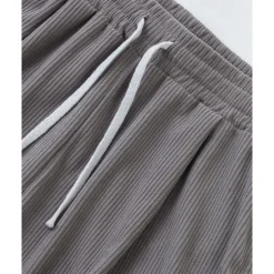 Men's Corduroy Pants Trousers Casual Pants Drawstring Elastic Waist Multi Pocket Plain Comfort Sports Outdoor Daily Fashion Casual Black Army Green Micro-elastic