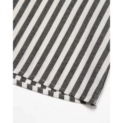 Men's Cotton Black Long Sleeve Striped Fold-over Collar School Formal Clothing Apparel Elegant Active Vacation Vintage