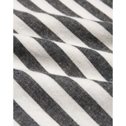 Men's Cotton Black Long Sleeve Striped Fold-over Collar School Formal Clothing Apparel Elegant Active Vacation Vintage