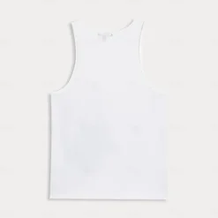 Men's 100%Cotton 3D Print Tank Top Graphic Fashion Outdoor Casual Vest Top Undershirt Street Casual Daily T shirt White Blue Sleeveless Crew Neck Shirt Spring & Summer Clothing Apparel