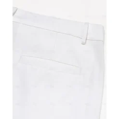 Men's Cotton Linen Pants Solid Color Full Length Wedding Party Outdoor Elegant Vacation Black White Micro-elastic