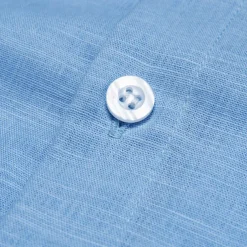 Men's Cotton Linen Shirt Palm Tree Outdoor Vacation White Blue Long Sleeve Turndown Summer Spring Clothing Apparel