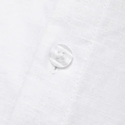 Men's Cotton Linen Shirt Palm Tree Outdoor Vacation White Blue Long Sleeve Turndown Summer Spring Clothing Apparel