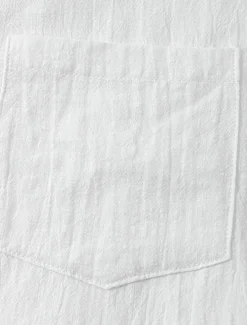 Men's Cotton Linen Shirt White Cotton Shirt Summer Shirt Casual Shirt Cuban Collar Shirt Plain Vacation Hawaiian Black White Yellow Green Short Sleeve Lapel Spring & Summer Clothing Apparel Pocket