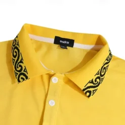 Men's Cotton Polo Shirt Golf Shirt Casual Sports Ribbed Polo Collar Short Sleeve Fashion Basic Color Block Patchwork Embroidered Summer Regular Fit Black White Yellow Gray Cotton Polo Shirt