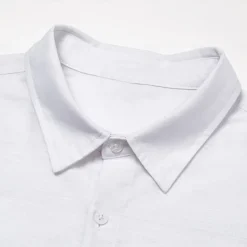 Men's Couples' Cotton Linen Shirt Valentines Day Shirt Heart Outdoor Vacation White Long Sleeve Turndown Summer Spring Clothing Apparel