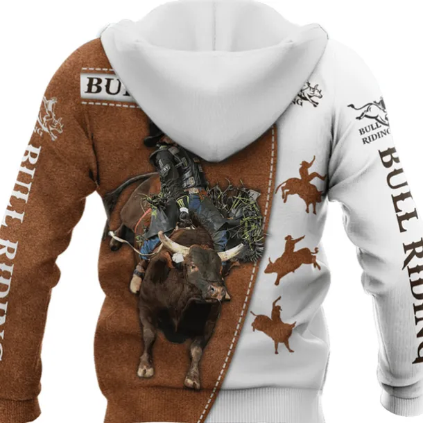 Men's Cow Graphic Prints Hoodie Hoodies Sweatshirt Streetwear Designer Long Sleeve Hooded Daily Sports Brown Print Spring & Summer Designer