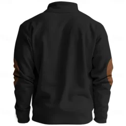 Men's Cow Print Hunting Sweatshirts Quarter Zip Sweatshirt Long Sleeve Sweatshirt Stand Collar Vintage Retro Western Cowboy 3D Printing Hunting Zipper Winter Spring & Fall