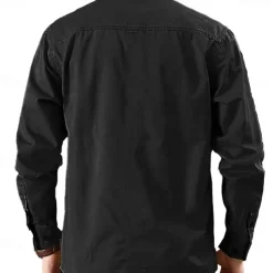 Men's Cow Print Shirt Work Shirt Western Shirt Long Sleeve Casual Sports & Outdoor Going out Fall Winter Turndown Button-Down Black Army Green Khaki