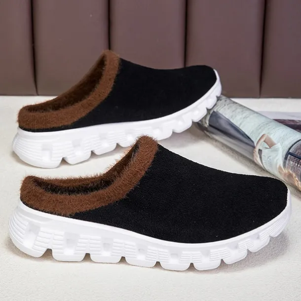 Men's Cozy Slip-On Winter Clogs with Plush Lining and Anti-Slip Sole - Comfortable Indoor and Outdoor Shoes for Cold Weather