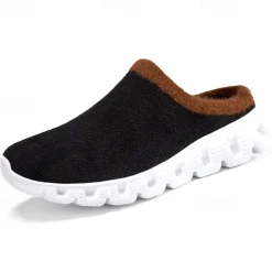 Men's Cozy Slip-On Winter Clogs with Plush Lining and Anti-Slip Sole - Comfortable Indoor and Outdoor Shoes for Cold Weather