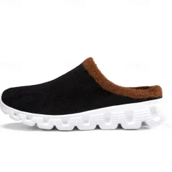 Men's Cozy Slip-On Winter Clogs with Plush Lining and Anti-Slip Sole - Comfortable Indoor and Outdoor Shoes for Cold Weather
