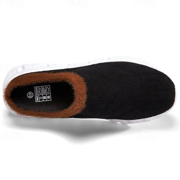 Men's Cozy Slip-On Winter Clogs with Plush Lining and Anti-Slip Sole - Comfortable Indoor and Outdoor Shoes for Cold Weather