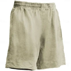 Men's Cross Board Shorts Swim Shorts Swim Trunks Mid Waist Hawaiian Casual Holiday Beach Drawstring with Mesh lining Elastic Waist Designer Clothing Apparel