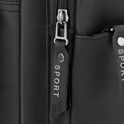 Men's Crossbody Bag Messenger Bag Oxford Cloth Daily Holiday Zipper Large Capacity Multi Carry Solid Color Black Blue Green