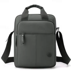 Men's Crossbody Bag Messenger Bag Oxford Cloth Daily Holiday Zipper Large Capacity Multi Carry Solid Color Black Blue Green