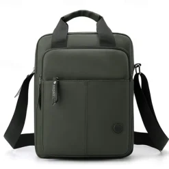 Men's Crossbody Bag Messenger Bag Oxford Cloth Daily Holiday Zipper Large Capacity Multi Carry Solid Color Black Blue Green