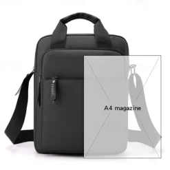 Men's Crossbody Bag Messenger Bag Oxford Cloth Daily Holiday Zipper Large Capacity Multi Carry Solid Color Black Blue Green