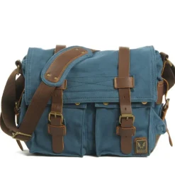 Men's Crossbody Bag Messenger Bag Crossbody Bag Canvas Cowhide Outdoor Going out Dark Gray ArmyGreen Charcoal black