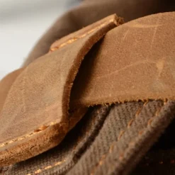 Men's Crossbody Bag Messenger Bag Crossbody Bag Canvas Cowhide Outdoor Going out Dark Gray ArmyGreen Charcoal black