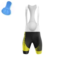 Men's Cycling Bib Shorts 3D Padded Shorts Bike Padded Shorts / Chamois Bottoms Mountain Bike MTB Road Bike Cycling Sports Gear 3D Pad Cycling Breathable Quick Dry Black Yellow Polyester Spandex