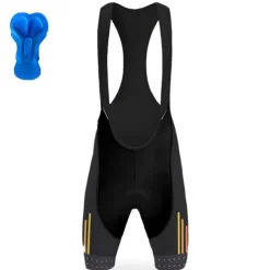 Men's Cycling Bib Shorts 3D Padded Shorts Bike Padded Shorts / Chamois Bottoms Mountain Bike MTB Road Bike Cycling Sports Gear 3D Pad Cycling Breathable Quick Dry Black Yellow Polyester Spandex