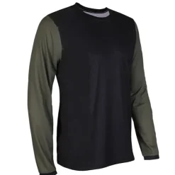 Men's Cycling Jersey Downhill Jersey Dirt Bike Jersey Solid Color Patchwork Patterned Long Sleeve Bike Jersey Top with 3 Rear Pockets Mountain Bike MTB Road Bike Cycling UV Resistant Quick Dry Back