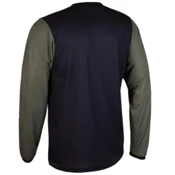 Men's Cycling Jersey Downhill Jersey Dirt Bike Jersey Solid Color Patchwork Patterned Long Sleeve Bike Jersey Top with 3 Rear Pockets Mountain Bike MTB Road Bike Cycling UV Resistant Quick Dry Back